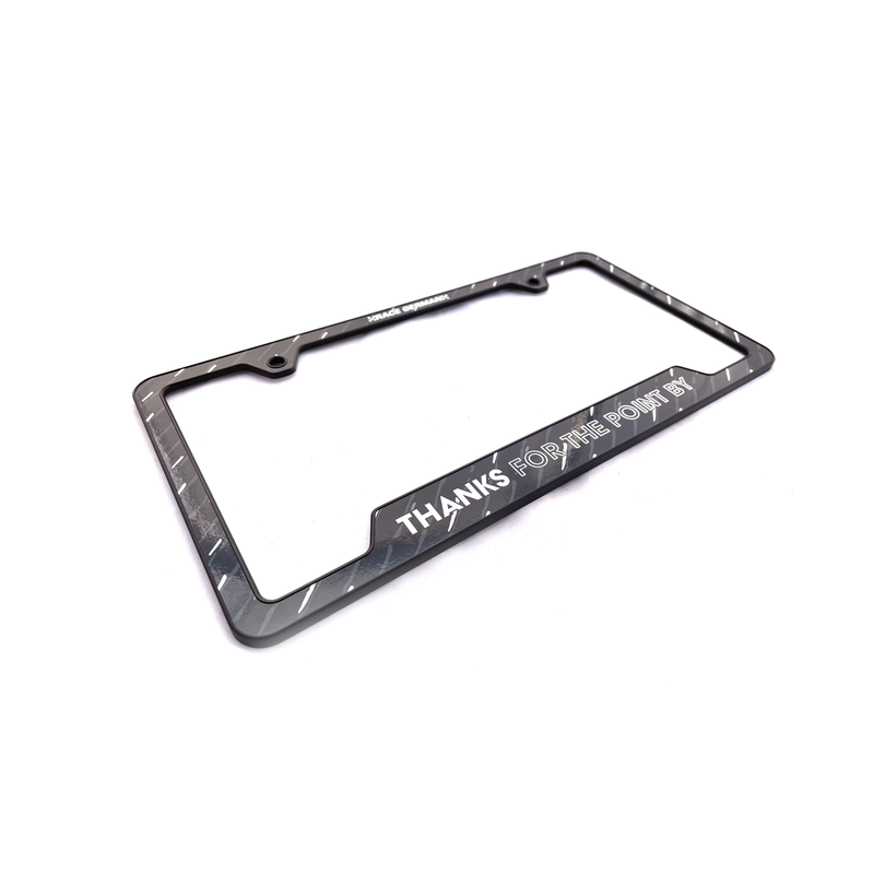 Thanks For The Point By License Plate Frame