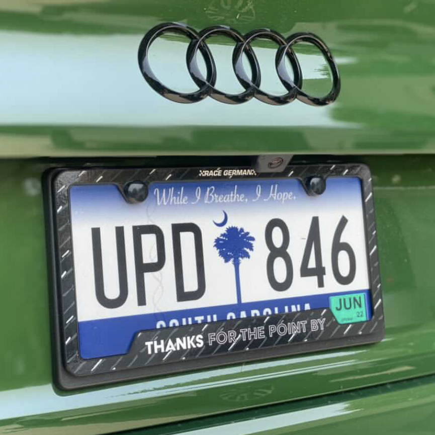 Thanks For The Point By License Plate Frame