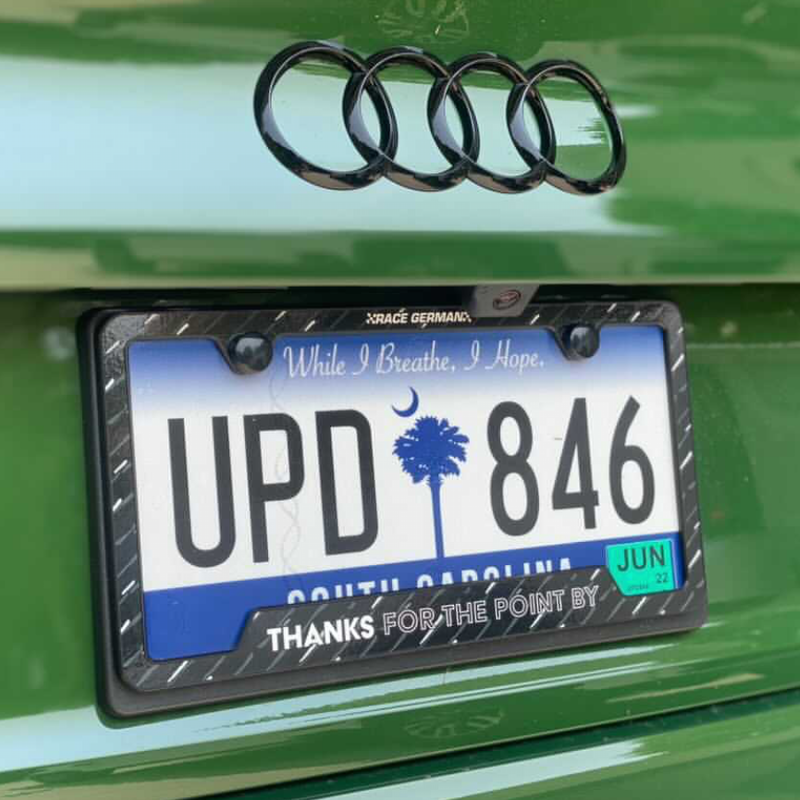 Thanks For The Point By License Plate Frame