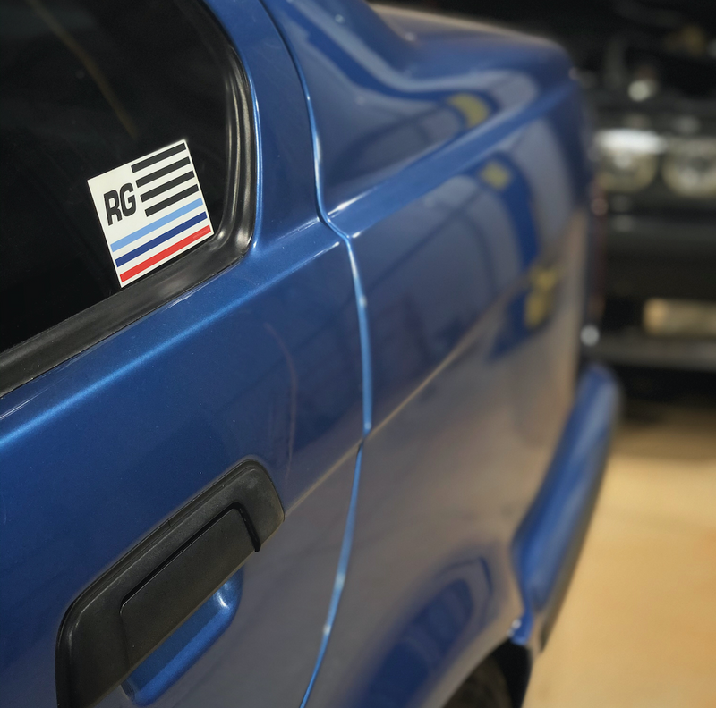 Motorsport Usa Flag Sticker