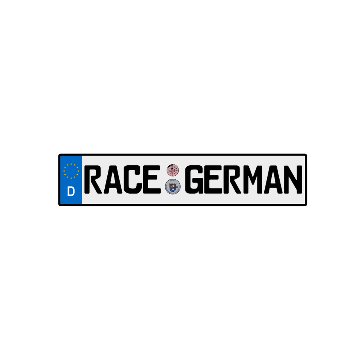 RG Euro Plate Sticker