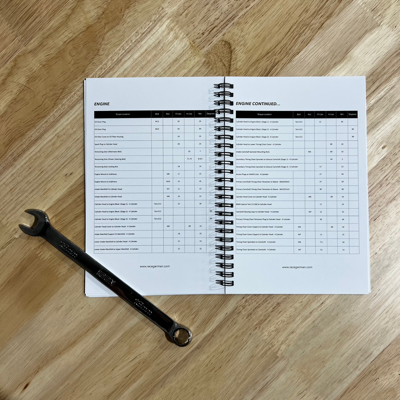 E36 Torque Guide Booklet