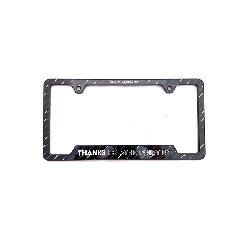 Thanks For The Point By License Plate Frame