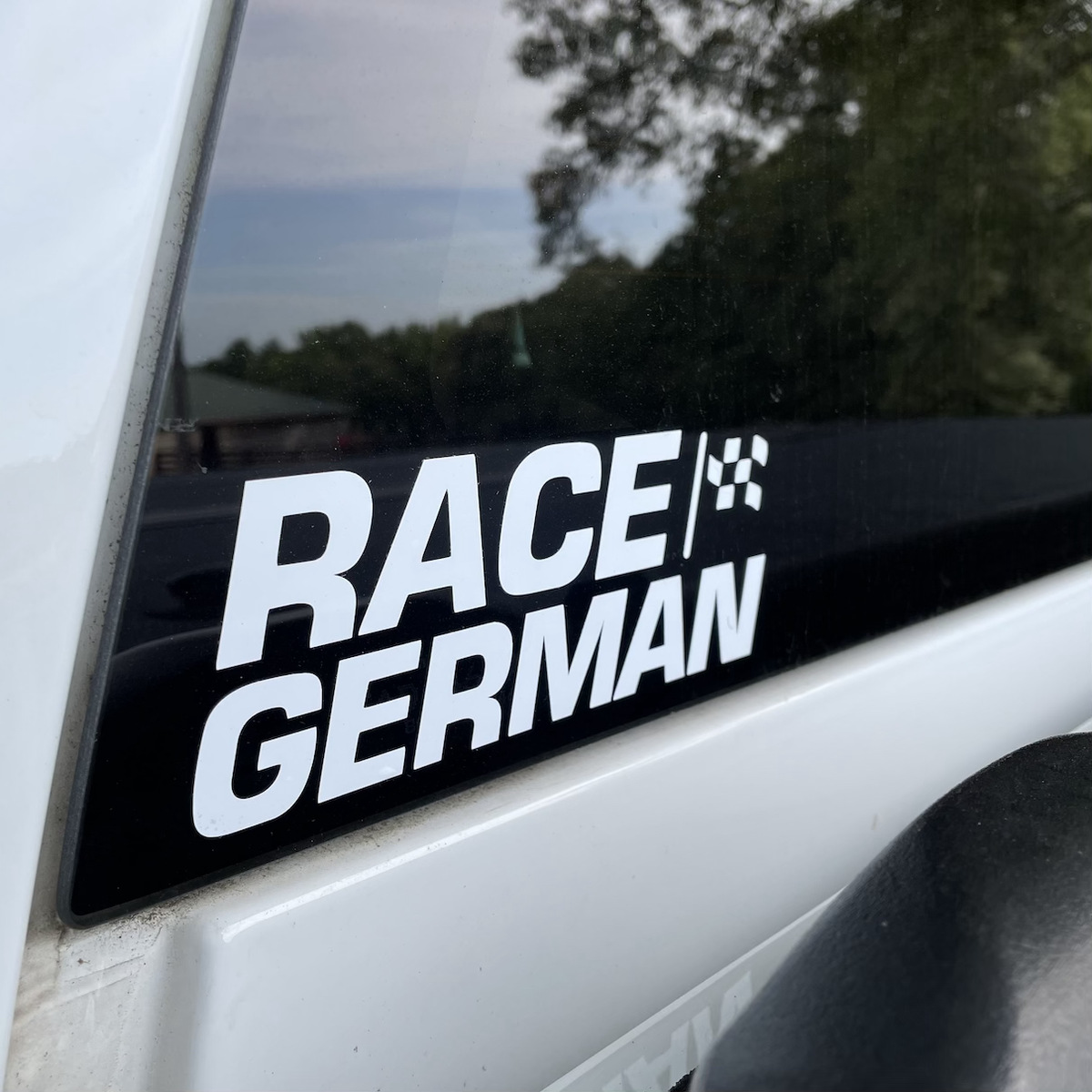 German Racing Silver Color Code Race German Logo Decal