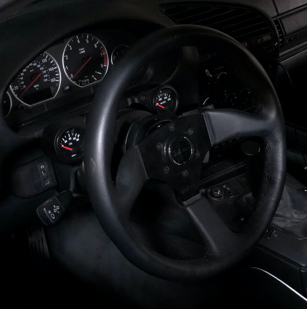 Steering Column Gauge Pod — Race German