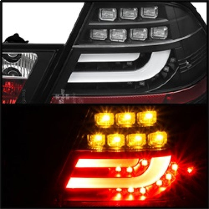 Spyder BMW E46 00-03 2Dr Coupe Light Bar LED Tail Lights Blk ALT-YD-BE4600-LBLED-BK