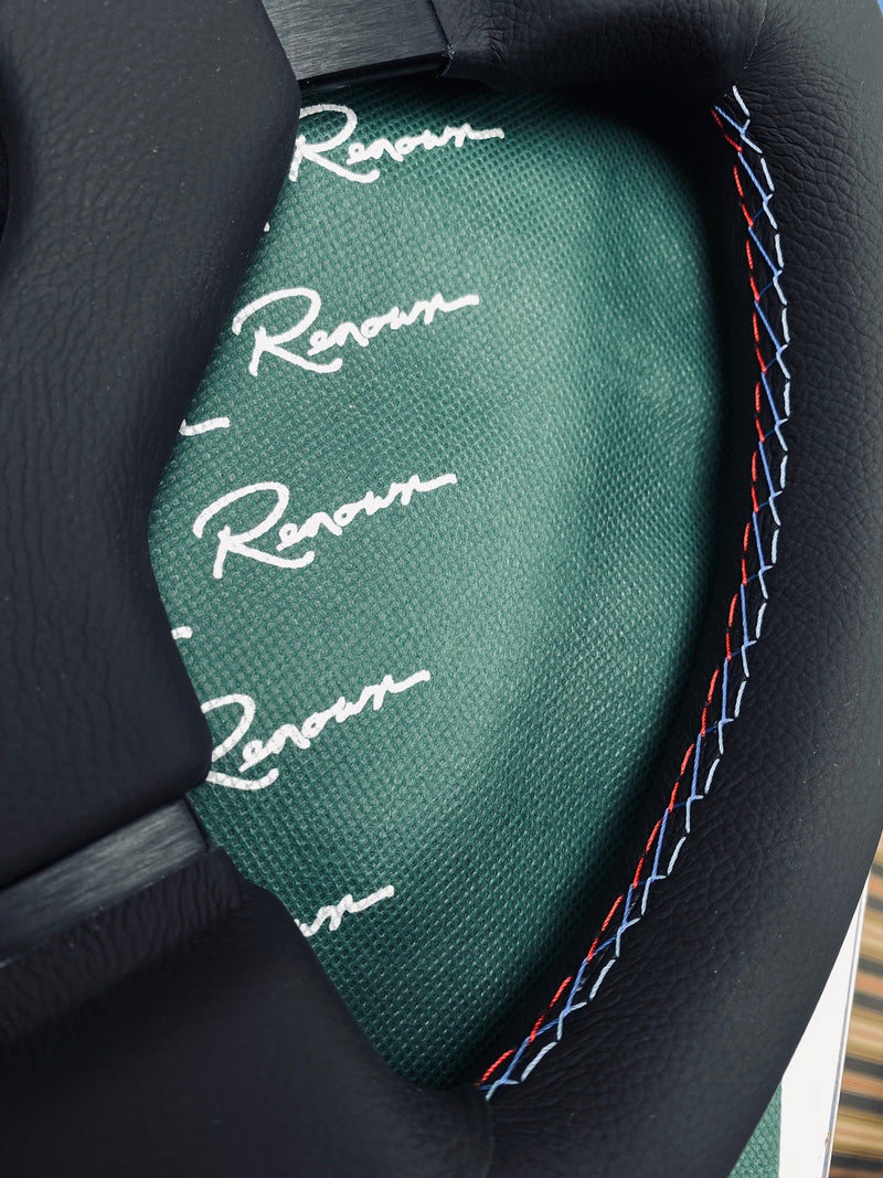 Renown Champion Motorsport Leather Horn Pad Steering Wheel