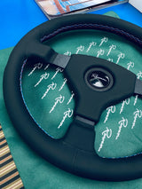 Renown Champion Motorsport Leather Horn Pad Steering Wheel
