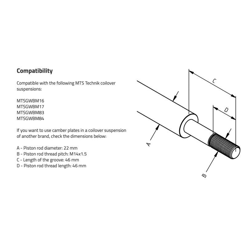 MTS Technik E21 Camber/Caster Plates