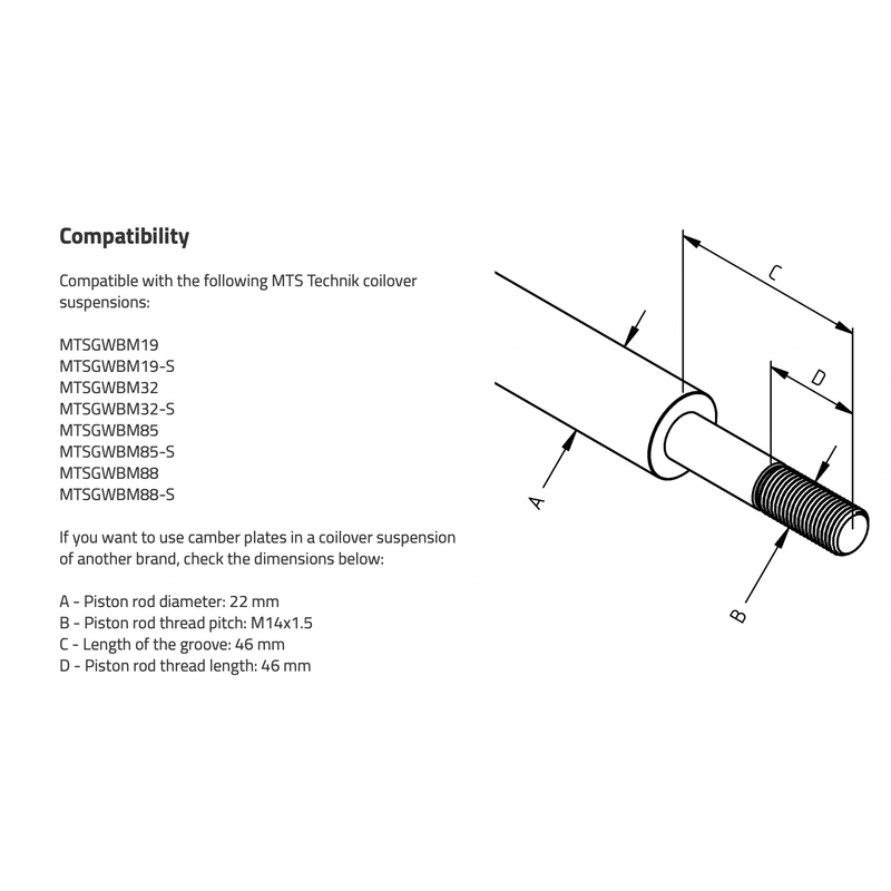 MTS Technik E28 Camber/Caster Plates