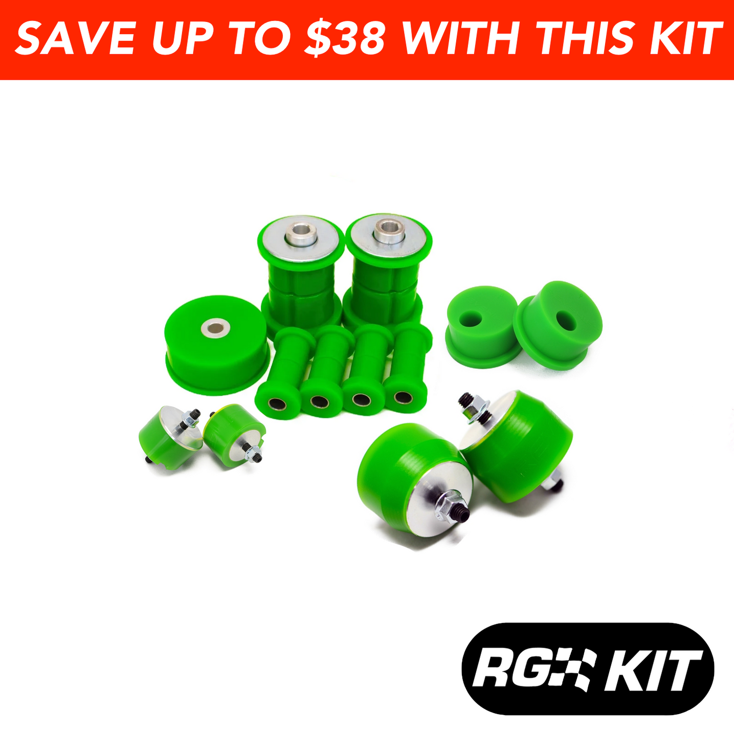 The Lap Record - Complete E30 Poly Bushing And Mount Kit — Race German