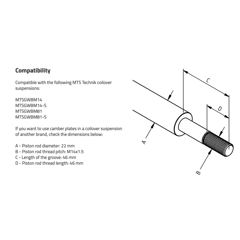 MTS Technik E34 Camber/Caster Plates