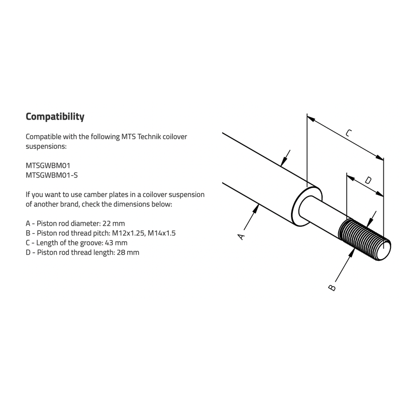 MTS Technik E36 Camber/Caster Plates