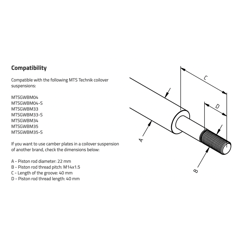 MTS Technik E39 Camber/Caster Plates