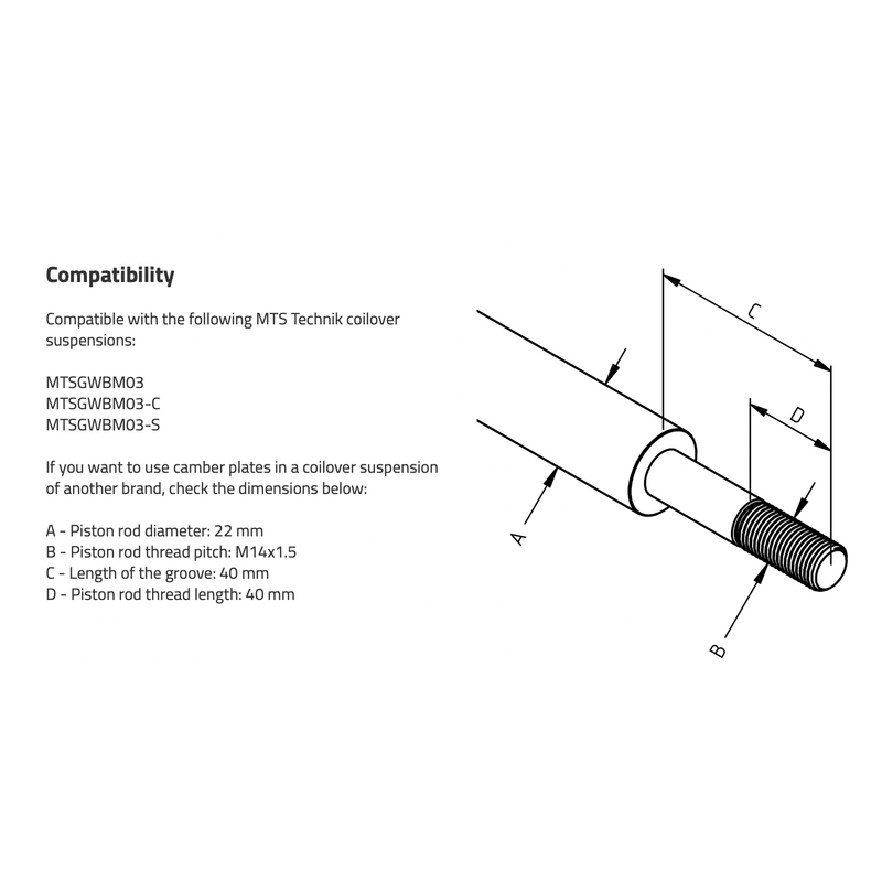 MTS Technik E46 Camber/Caster Plates