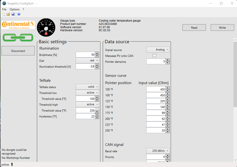 VDO Oil Temperature Gauge
