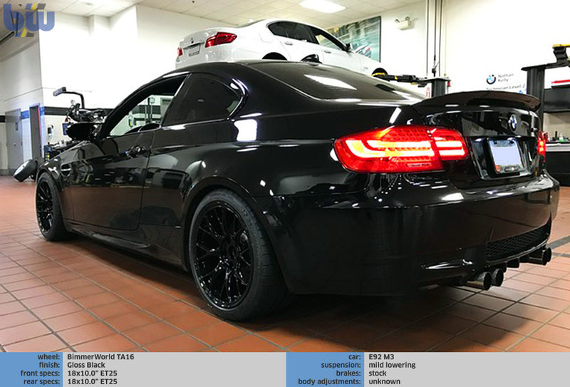 Bimmerworld E9X M3 Forged Ta16 18X10 Wheel Set