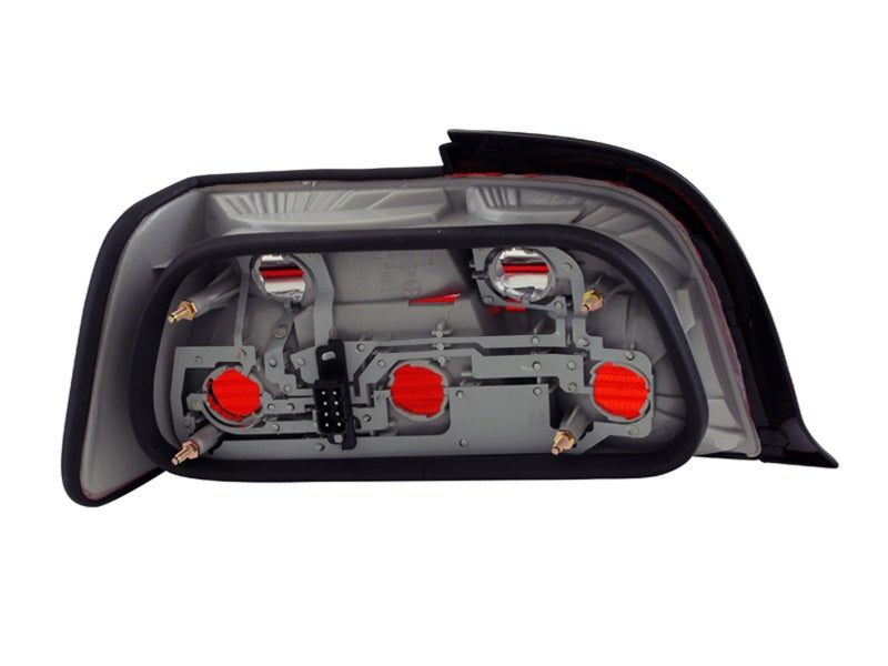 ANZO 1992-1998 BMW 3 Series E36 Coupe/Convertible Taillights Red/Smoke