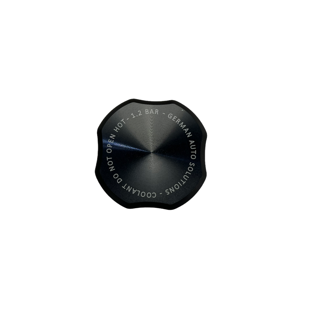 Billet Aluminum Coolant Cap — Race German Billet Aluminum Coolant Cap — Race German