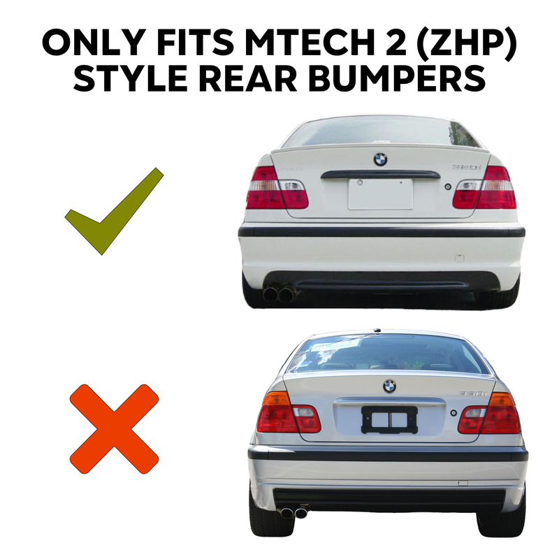 E46 Mtech 2 (Zhp) CSL Rear Diffuser