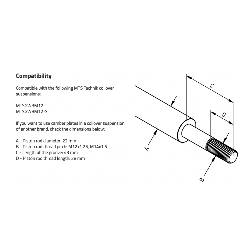 MTS Technik E9X Camber/Caster Plates