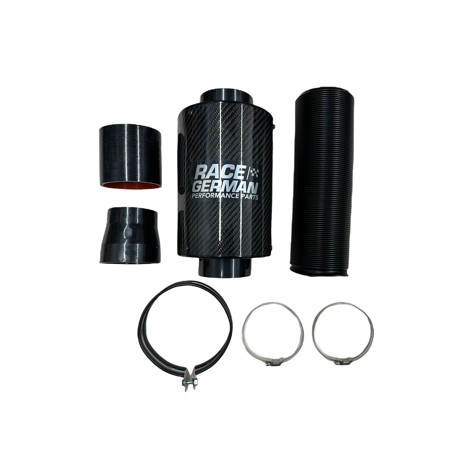 Gof Universal Carbon Fiber Cold Air Intake Kit – Racing Air Filter Box With Induction