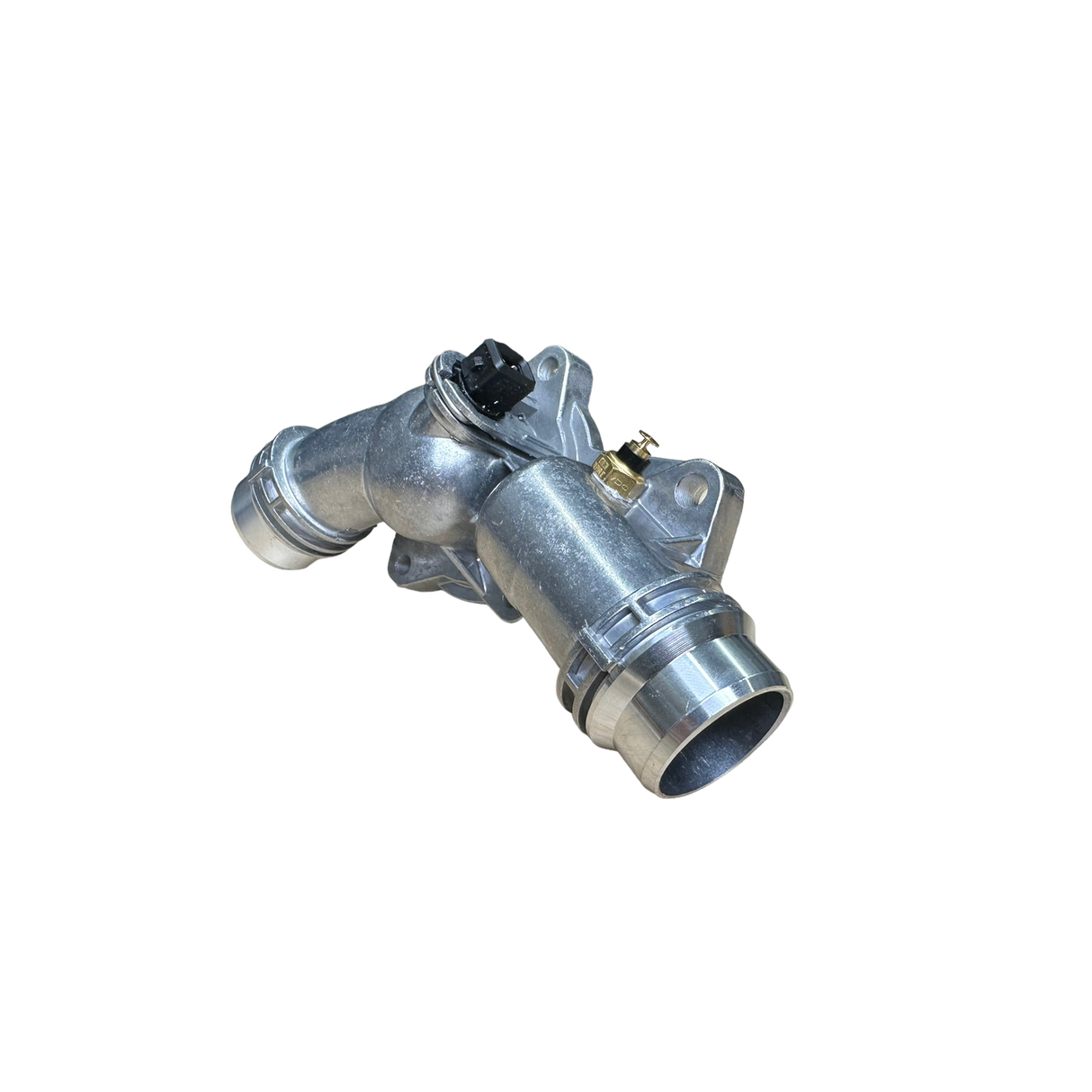 Tapped M52TU/M54 Aluminum Thermostat Housing with Coolant Sensor